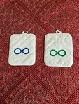 Autism Awareness Infinity Symbol Polyester Pot Holders Heat Resistant Kitchen. Fixed Price $6.00.