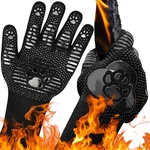 Lengthen Bbq Gloves, 1472 Heat Resistant Grill Glove, Fireproof. Fixed Price $12.88.