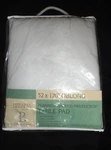 Newbridge Vinyl Polyester Flannel Back Table Pad White 52X12O Cut To Size. Fixed Price $47.20.