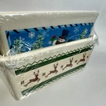 New Nantucket Mini Loaf Pans Set Of 3 Baking Dish Oven Safe Christmas Snowman. Fixed Price $21.88.
