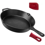Cuisinel Cast Iron Skillet 12"-INCH Frying Pan Pre-seasoned Oven Safe Cookware. Fixed Price $32.66.