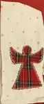 Jingles & Joy Kitchen Towel (1) Oven Mitts (2) Plaid Angel 100% Cotton Nwt. Fixed Price $26.99.