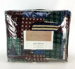 Middleton King Quilt & 2 Pillow Shams Micorofiber Moose Bear Cabin Decor. Fixed Price $57.95.