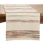 Saro Lifestyle Long Table Runner With Stripe Design, Multicolored, 16" X 72". Fixed Price $26.99.