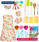 Kaegreel Kids Baking Chef Set With Unicorn Apron And Mitt, 26PCS Kitchen Toys. Fixed Price $33.74.