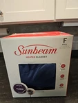 Sunbeam BSF9GFS-R595-13A00 Quilted Fleece Heated Blanket Blue. Fixed Price $44.99.