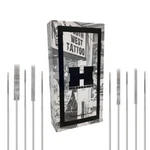 50 Professional Disposable Tattoo Needles Bar Round Liner Shader Magnum Flat. Fixed Price $21.99.