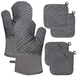 4 Pcs Oven Mitts And Pot Holders,kitchen Long Glove High Heat Resistant .... Fixed Price $14.08.