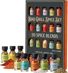 Bbq Grill Spice Set 20 Pack Glass Bottles Gourmet Seasoning Variety Rubs For. Fixed Price $37.43.