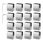 16 Pcs Glass Clamps 9-10MM Clips Mounting Brackets Square Holder Adjustable Flat. Fixed Price $52.02.