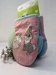 Disney Silicone Mini Mitts Set Of 2 Pink Bunny Bambi Easter Spring Love New. Fixed Price $18.99.