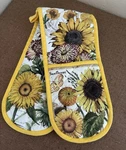 Michel Design Works Cotton Kitchen Double Oven Glove Sunflower Quilted. Fixed Price $9.00.