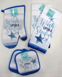 Shore Living Kitchen Oven Mitt, Towel, Pot Holders Wish Upon Starfish Choice. Fixed Price $7.99.