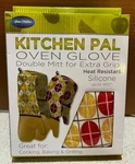 Kitchen Pal Double Oven Mitts W/extra Grip, Heat Resistant Glove. Fixed Price $9.50.