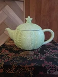 Global Design By Kate Williams Sea Urchin Tea Pot Light Green. Fixed Price $19.00.