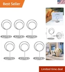 20PCS Stylish Silver Photo And Menu Card Holders - Ideal For Celebrations. Fixed Price $10.79.