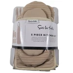 Sur La Table 5PC Beige Kitchen Set Apron Oven Mitt W/silicone Pot Holder & Mini. Fixed Price $14.99.