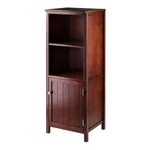 Winsome Brooke Transitional Solid Wood Cupboard With 2 Shelves Antique Walnut. Fixed Price $187.54.