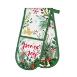 Michel Design Works Christmas Joy The World Cotton Kitchen Double Oven Glove. Fixed Price $23.99.