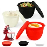 Pack Silicone Bowl Liners With Lids For 5QT 3PCS, Red+white+black. Fixed Price $40.90.