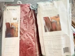 Waverly Garden Room Chenille Garnet Dining Chair Slipcovers Fits Up To 42IN. Fixed Price $30.00.