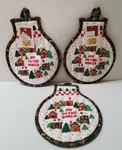 Lot Of 3 B&d Christmas Hot Pads Pot Holders Joy The World New With Tags. Fixed Price $24.99.