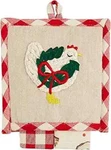 Mud Pie Farm Kitchen Christmas Chick Pot Holder & 2 Dish Cloths New. Fixed Price $10.00.