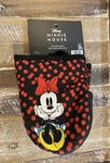 Disney Minnie Mouse Oven Baking 2 Mitts, Black With Red Dots New!. Fixed Price $18.95.