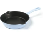 Hawok Cast Iron Enameled Skillet Frying Pan, Dia. 8INCH With Handle Cover Blue. Fixed Price $24.99.