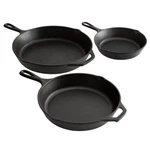 Lodge Seasoned Classic Cast Iron Skillet Frying Pan With Handle, Black. Fixed Price $54.89.