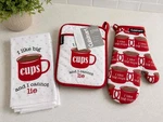 Cuisinart 3 Piece Pot Holder Oven Mitt And Kitchen Towel Set New. Fixed Price $18.95.