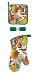 Michel Design Works Kitchen Oven Mitt, Potholder & Swedish Dishcloth Set. Fixed Price $59.99.