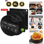 Silicone Trivet Mats 4 Heat Resistant Pot Holders, Multipurpose Non-slip Ho.... Fixed Price $21.99.