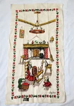 Kay Dee Colonial Kitchen Linen Tea Towel 16X30 Spinning Wheel Cat Dolly Dembo. Fixed Price $14.99.