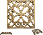 Decorative Cast Iron Trivet For Kitchen Dining Table Square With Vintage Pa. Fixed Price $22.20.