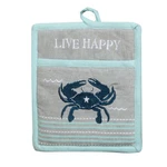 Kay Dee Designs Live Happy Salty Crab Pocket Oven Mitt, 8 X 9. Fixed Price $9.99.