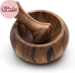 Olmec Mortar And Pestle, Acacia Wood. Fixed Price $61.56.