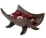 Schonwerk 10" Brown Resin Decorative Bowl - Crackled Mosaic Centerpiece. Fixed Price $57.45.