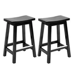Bar Stools Set Of For Kitchen Counter Solid Wooden Saddle 24"-30"HEIGHT. Fixed Price $59.99.