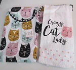 Crazy Cat Lady Mom Tea Towel, Oven Mit, Potholder, Apron Kitchen #2959. Fixed Price $22.95.