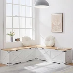 Kitchen Breakfast Nook Bench, 62.8" L-shape Stora Corner With. Fixed Price $272.99.