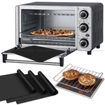 Non-stick Toaster Oven Liner 3 Pack 11" 9" 11X9 In, Black. Fixed Price $11.87.