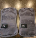 All-clad 2-PACK Silicone Pot Holders Titanium Sliver. Fixed Price $25.00.