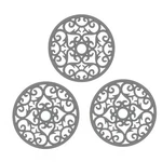 Makerstep Silicone Mat 3 Set In Heart Design Trivets. Hot Pan Gray. Fixed Price $15.11.