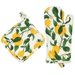 Threshold Lemon Printed Potholder & Oven Mitt 2-PIECE Set. Fixed Price $9.99.