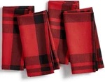 Homewear Blitzen Plaid Set Of 4 Napkins Holiday 18"X18", 100% Cotton. Fixed Price $18.99.