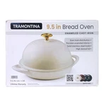 Tramontina Enameled Cast Iron 9.5" Bread Oven, Latte/gold. Fixed Price $47.99.