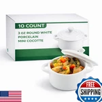 Restaurantware 3 Ounce Mini Cocotte 10 Oven-safe Dishes Built-in Handles. Fixed Price $100.75.