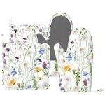 Ceviolinre Watercolor Wildflowers Oven Mitts And Pot White Blue Purple. Fixed Price $31.55.