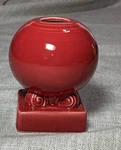 Fiestaware Scarlet Candlestick Holder Round Bulb Sphere Retired. Fixed Price $59.99.